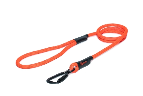 klassische Hundeleine TWIST - L - 115cm - orange